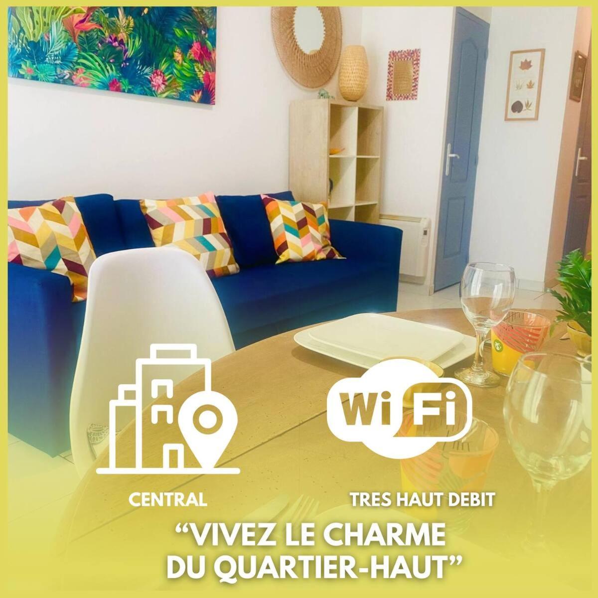Appartement Neuf Cosy Centre Ville Quartier Haut セット エクステリア 写真